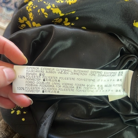 Zara TRF Collection Black Yellow Abstract Print Short Mini Dress Size M - Picture 12 of 17